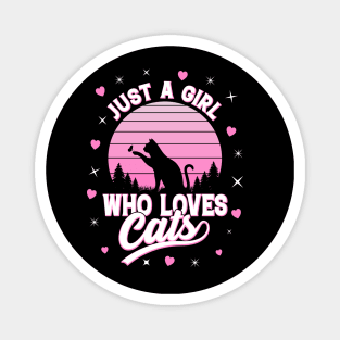 Just A Girl Who Loves Cats Magnet